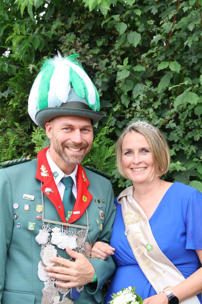 Königspaar Marcel Hüser und Petra Hovenjürgen vom BSV Alt-Hamm-Bossendorf