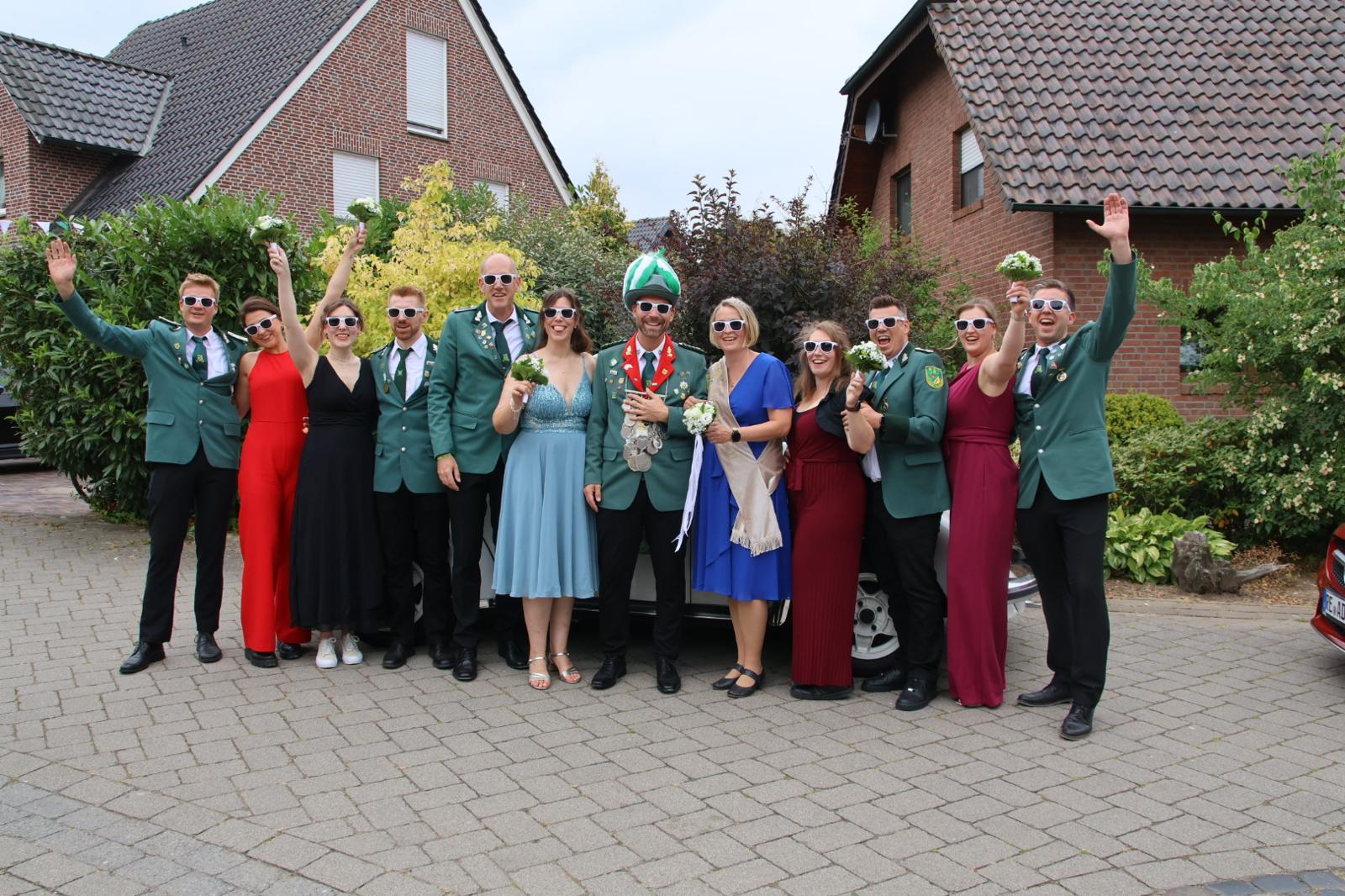 Thron und Königspaar des BSV Alt-Hamm-Bossendorf
