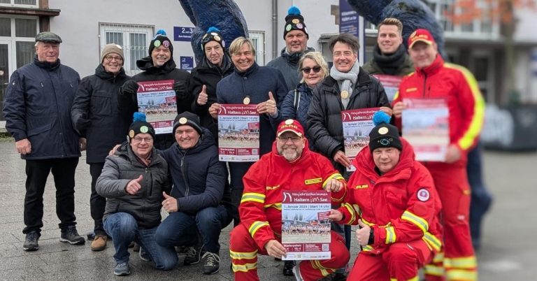 Neujahrsschwimmen Haltern 2025: Kühle Köpfe für den guten Zweck