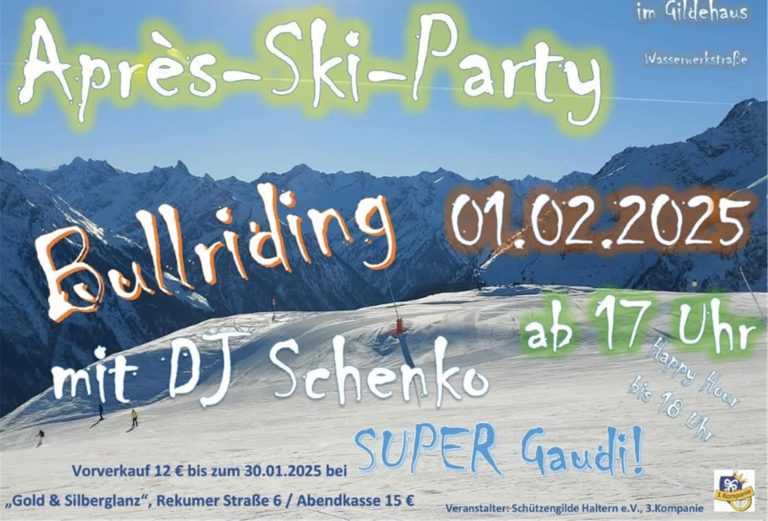 Schützengilde Haltern: Après-Ski-Party im Gildehaus