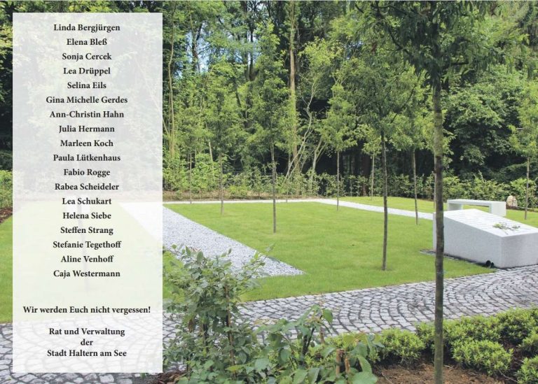 Wir werden Euch nicht vergessen – Haltern am See trauert
