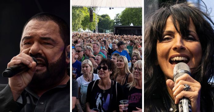 Volles Haus und große Namen: Marian Gold von Alphaville (links) und Nena (rechts) begeisterten das Publikum beim Sunset Beach Festival 2025 – ein Abend voller 80er-Nostalgie und mitreißender Musik vor beeindruckender Kulisse.