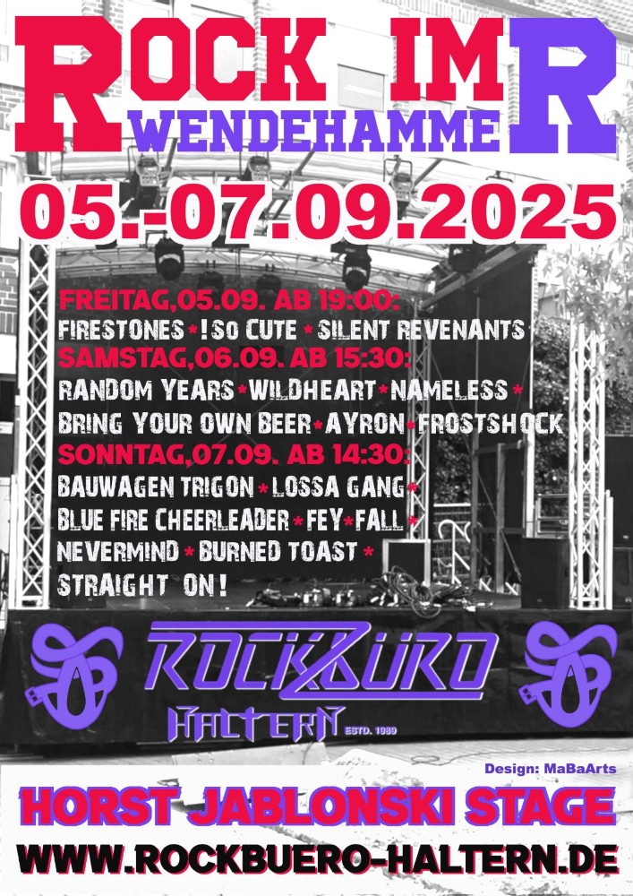 Programmablauf Heimatfest Rockbüro Haltern