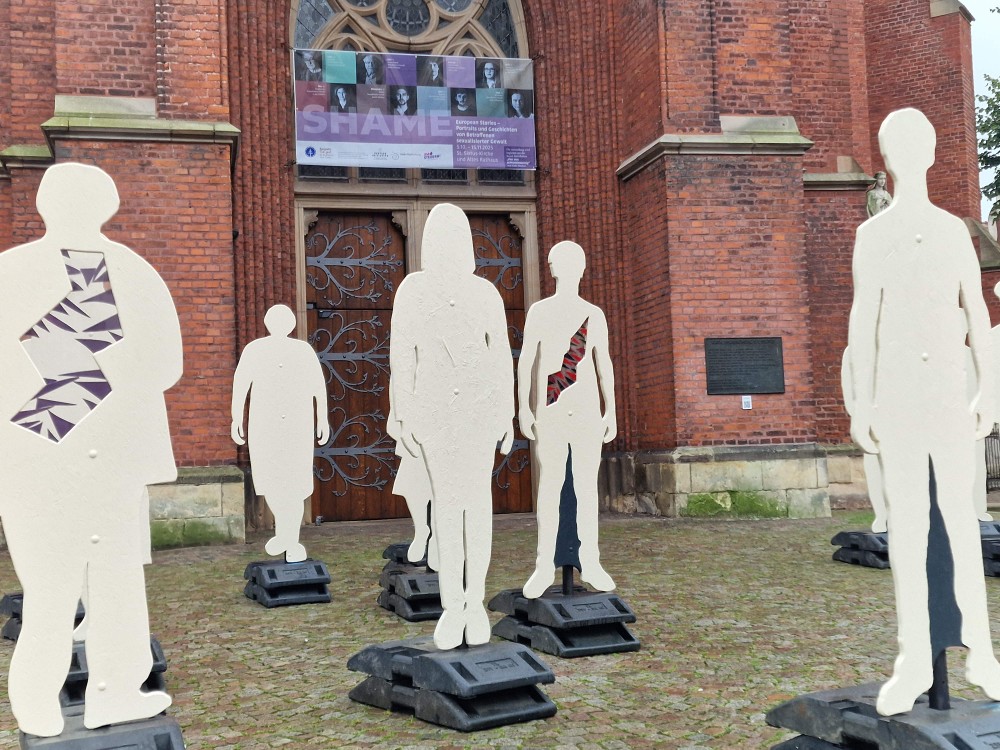 Kunstinstallation von Gabi Bücker im Rahmen der Sonderausstellung "SHAME"