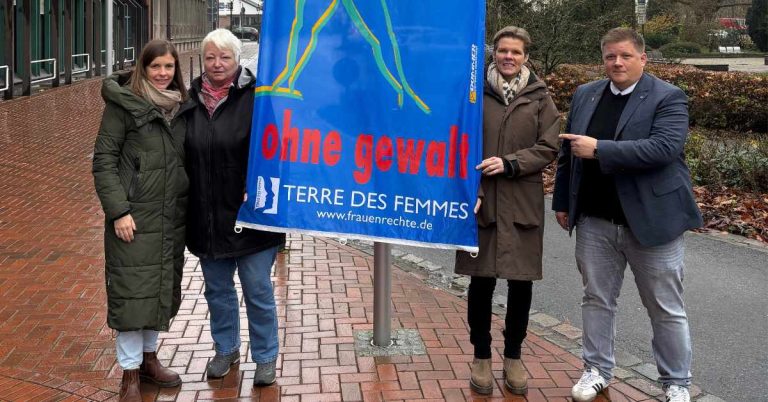 Haltern zeigt Flagge zum Orange Day