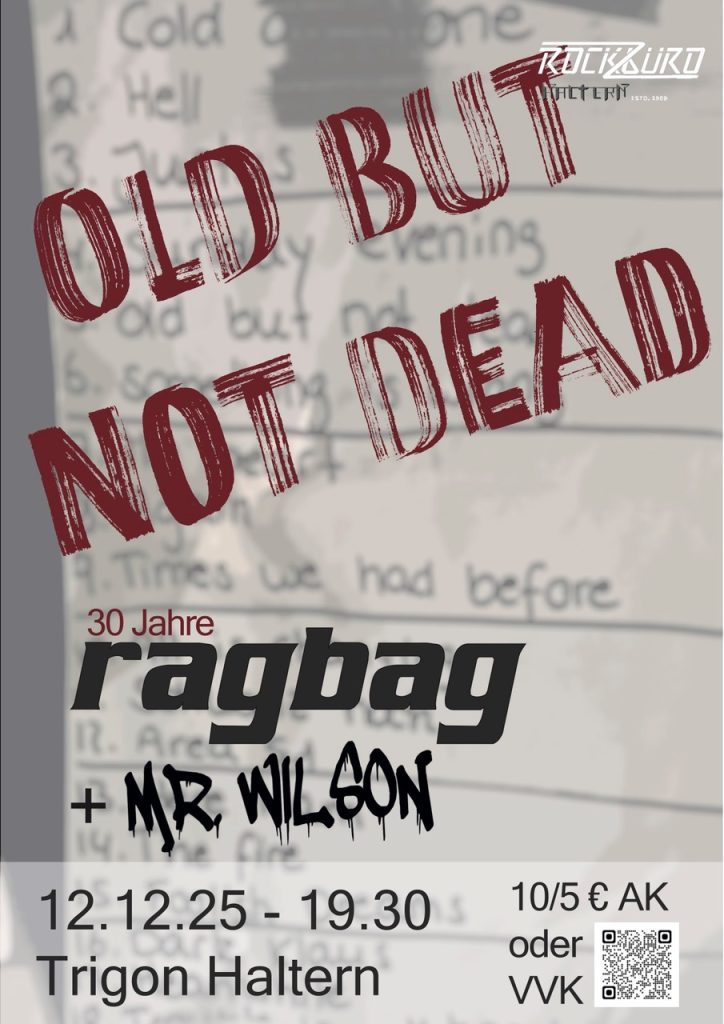 Plakat Trigon Haltern ragbag und mr. Wilson
