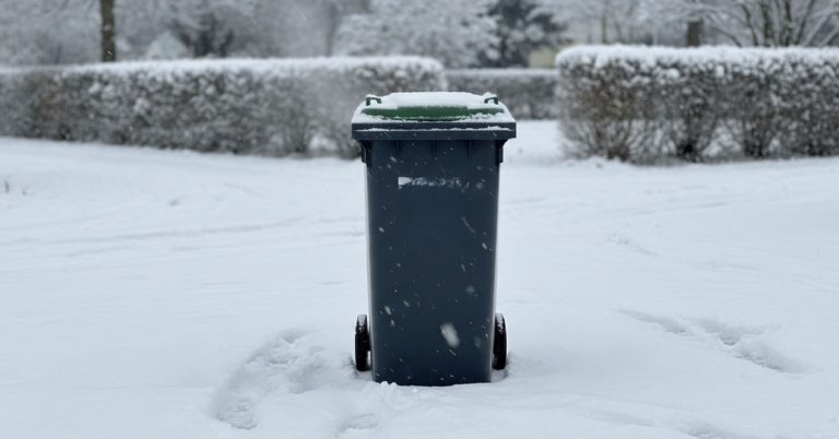 Abfallentsorgung trotz Schnee und Glätte weitgehend gesichert
