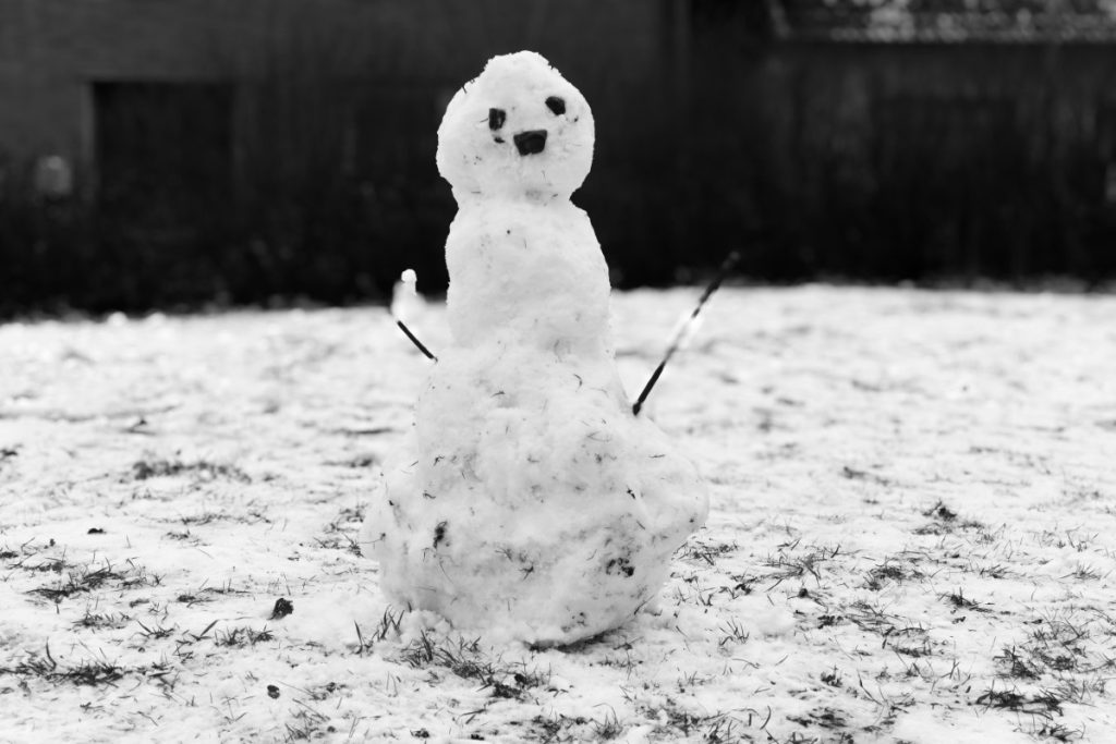Schneemann in Haltern am See
