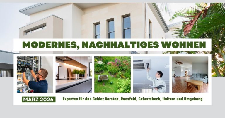 Nachhaltiges und modernes Wohnen im Frühling