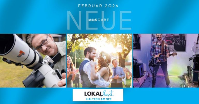 Die neue Lokallust Haltern Februar 2026: Von Haltern in die Tiefen des Weltalls