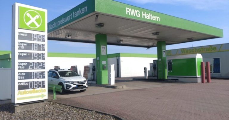 Warum Autofahrer in Haltern derzeit an der Zapfsäule staunen