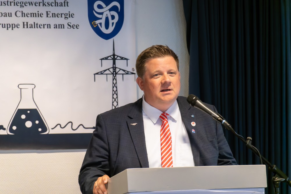 Bürgermeister Andreas Stegemann beim Maiempfang im Alten Rathaus Haltern am See