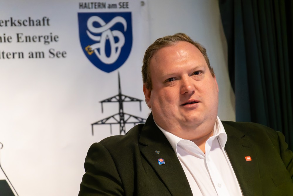 Patrick Lojack, Mitglied der IGBCE-Ortsgruppe Haltern und Betriebsrat bei Evonik 