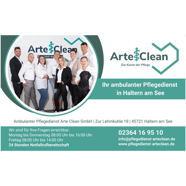 Anzeige des ambulanten Pflegedienstes Arte Clean in Haltern am See