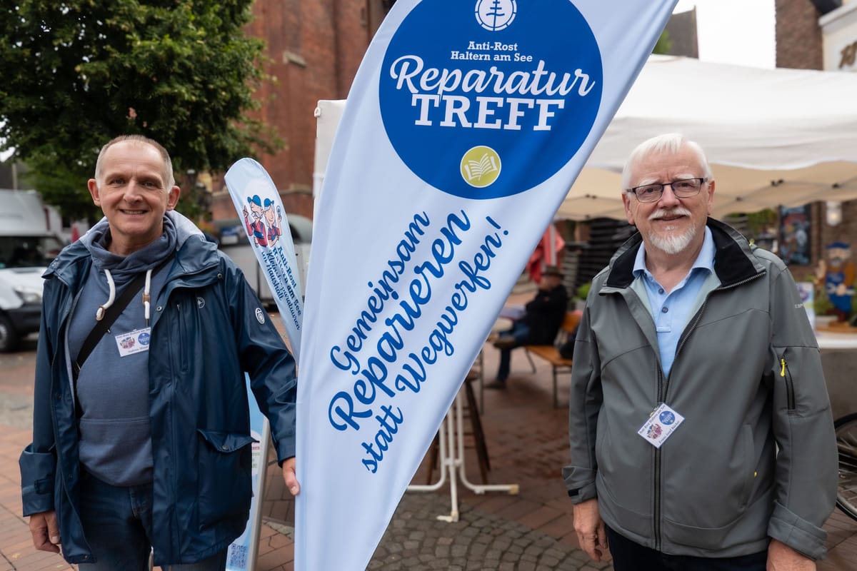 Reparaturtreff bei der Seniorenmesse Haltern