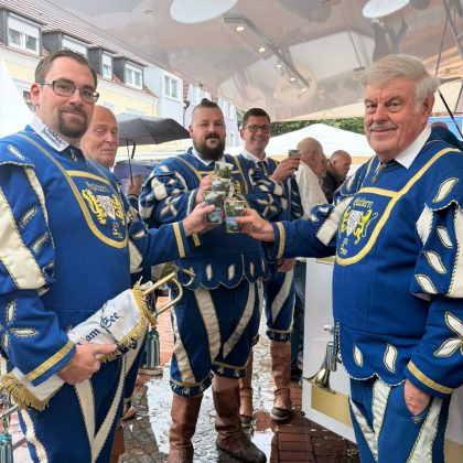 Musiker des Fanfarenchors beim Heimatfest 2026 in Haltern