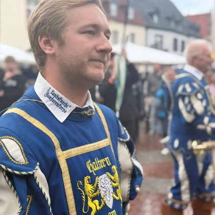Musiker des Fanfarenchors beim Heimatfest in Haltern