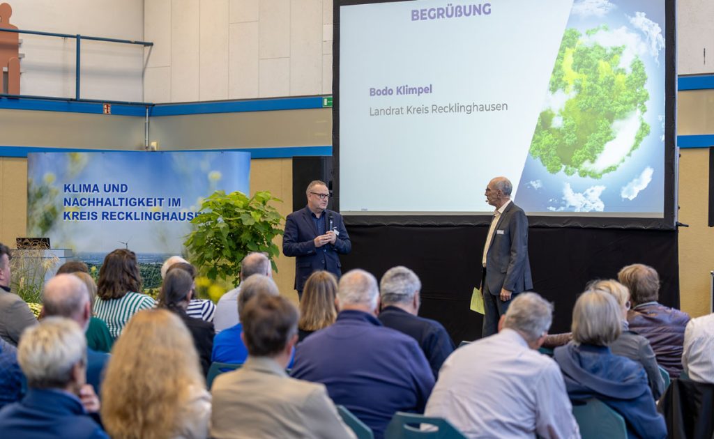 Bodo Klimpel bei der Vestischen Klimakonferenz in Haltern am See.